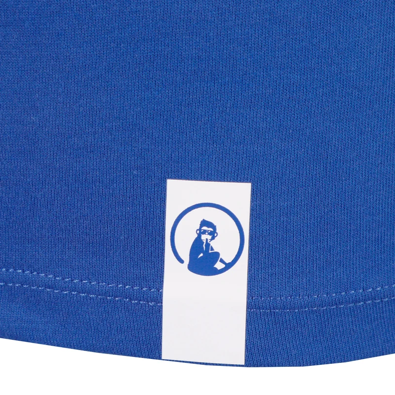 Trainings Small Logo T-Shirt Herren - blau, weiß