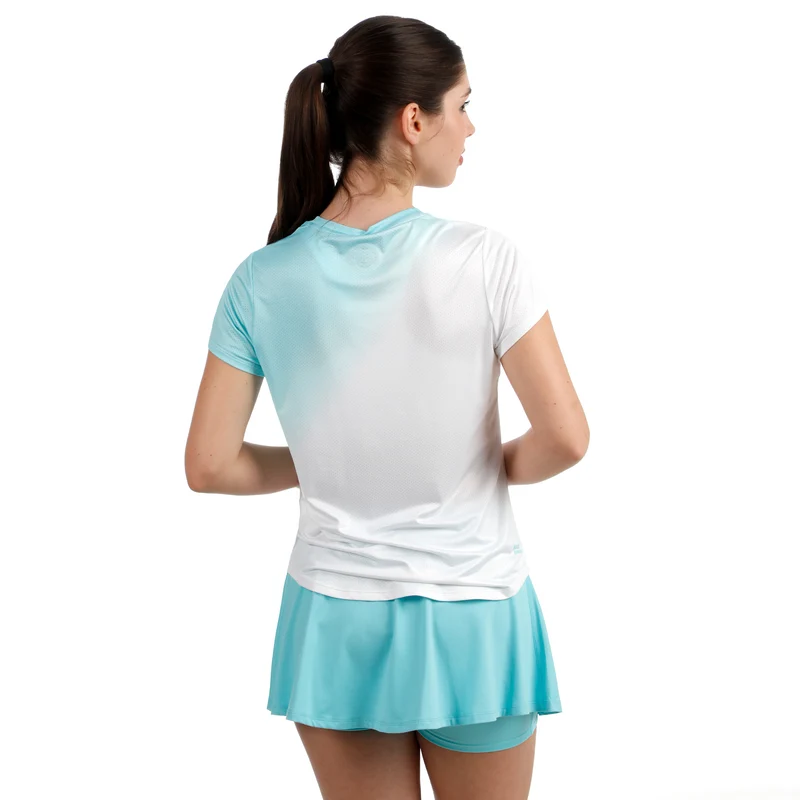 Crew Fade 2.0 T-Shirt Damen-türkis, weiß