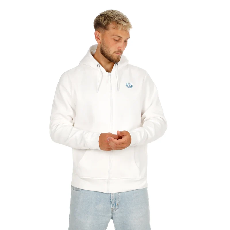 Hey Laguna Backprint Zip Hoody Herren-weiß