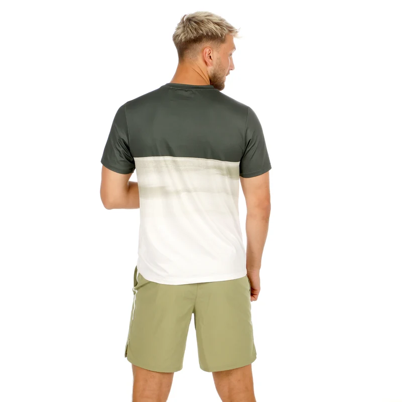 Memories Receiver Faded Wipe T-Shirt Herren - dunkelgrün