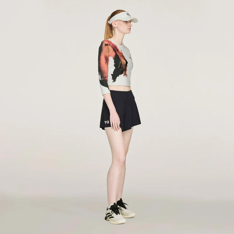 Y-3 Crop Tank-Top Damen - grau, mehrfarbig