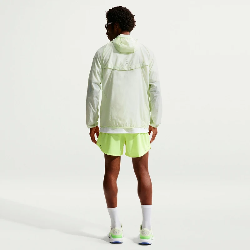 STRIDE 5IN Laufshorts Herren - neongelb, silber