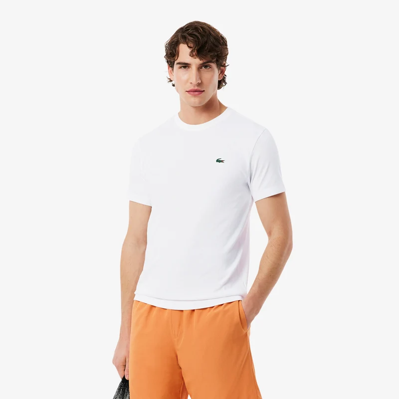 T-Shirt Herren - weiß, orange