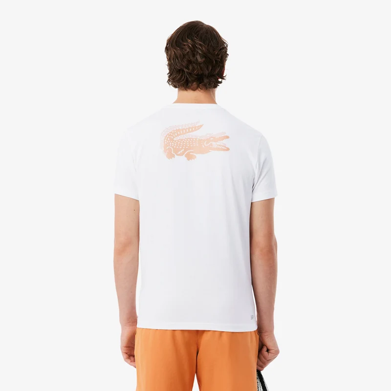 T-Shirt Herren - weiß, orange