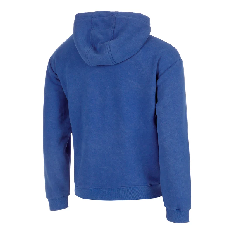 Crush Washed Out Loose Fit Hoody Herren-blau