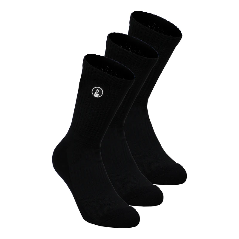 Performance Long Tennissocken 3er Pack-Schwarz