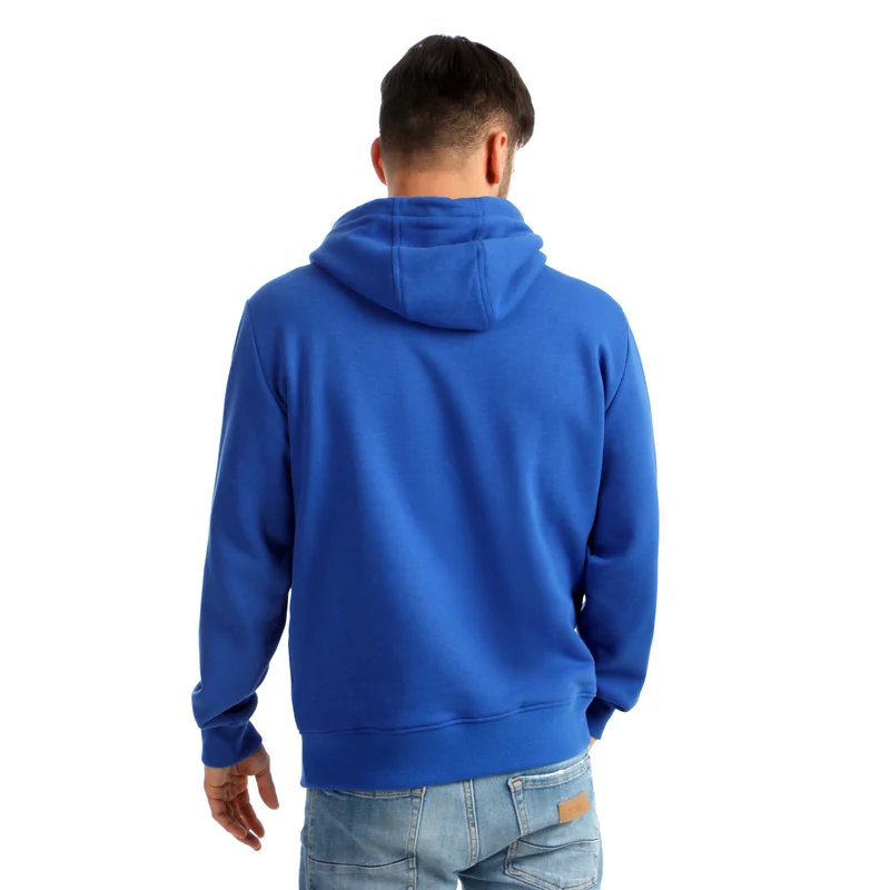 Crush Scraped Hoody Herren-blau, weiß