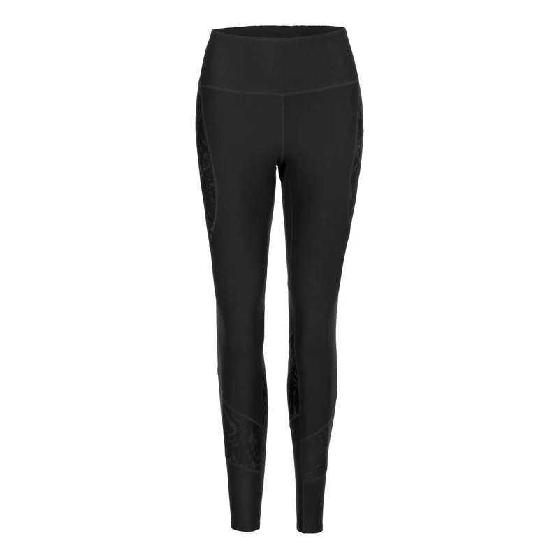 Run All Over Print Brushed Ultraform Highwaist FL Lauftight Damen-Schwarz