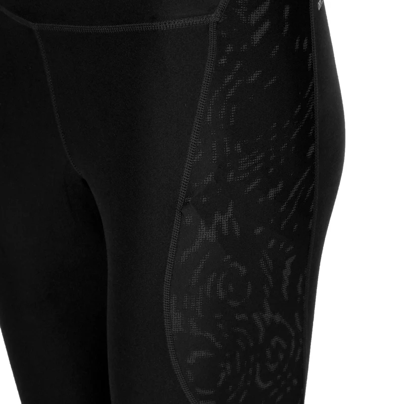 Run All Over Print Brushed Ultraform Highwaist FL Lauftight Damen-Schwarz
