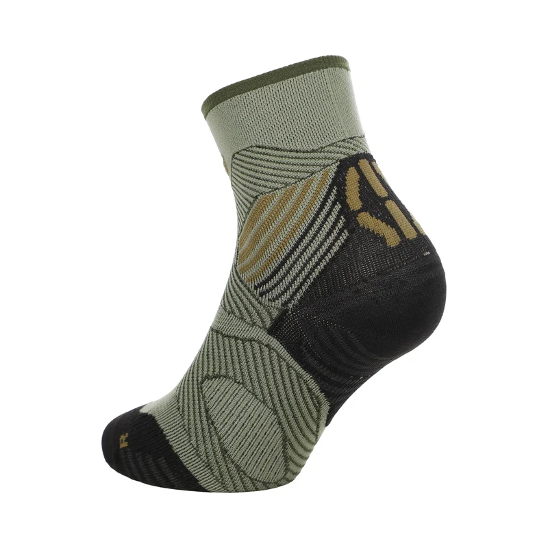 Trail One Grip Laufsocken Damen - grün, schwarz