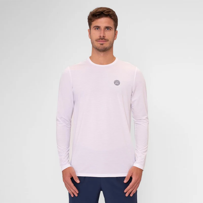 Crew Roundneck Longsleeve Herren-Weiß