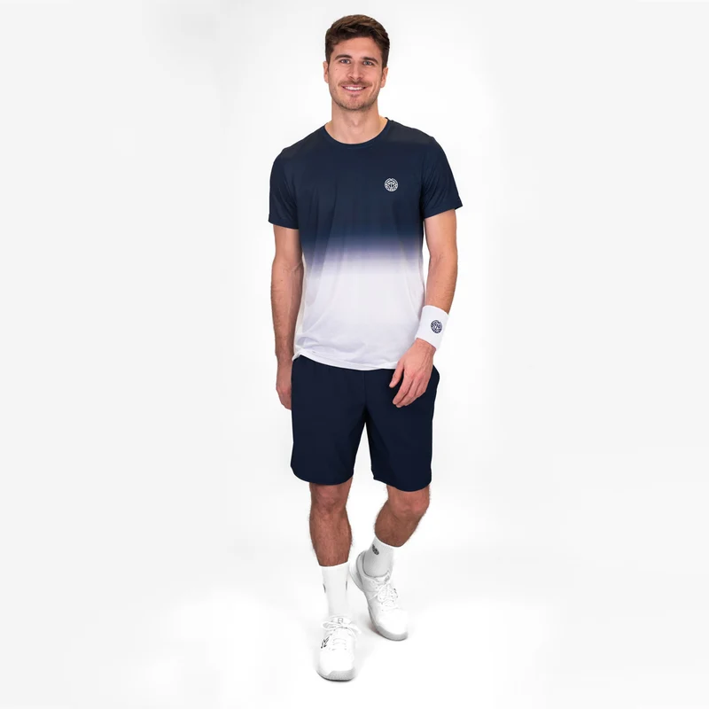 Crew Gradiant T-Shirt Herren-Dunkelblau,Weiß