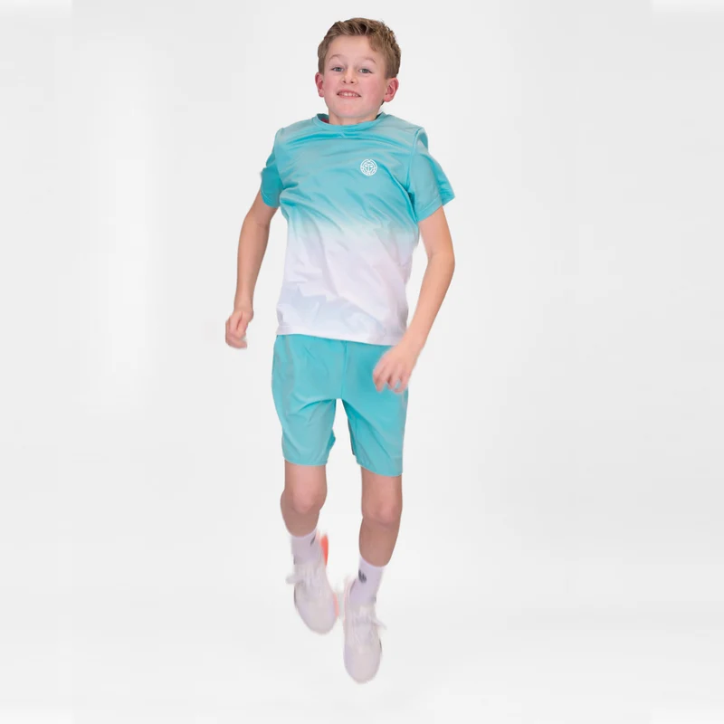 Crew Gradiant T-Shirt Jungen-Türkis,Weiß