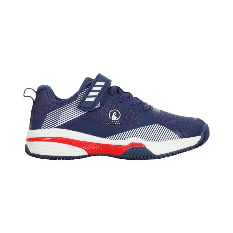 Match Velcro Clay Sandplatzschuh Kinder-Blau,Rot