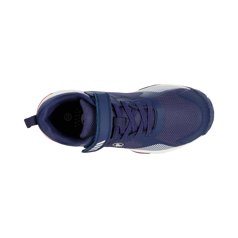 Match Velcro Clay Sandplatzschuh Kinder-Blau,Rot