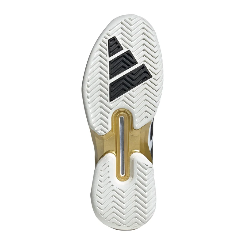 Adizero Ubersonic 5 Allcourtschuh Herren - weißaluminium, gold