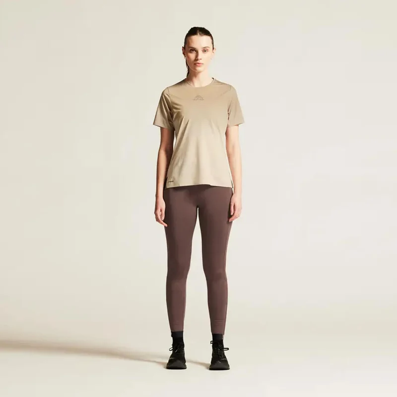 Pro Trail Laufshirt Damen - beige