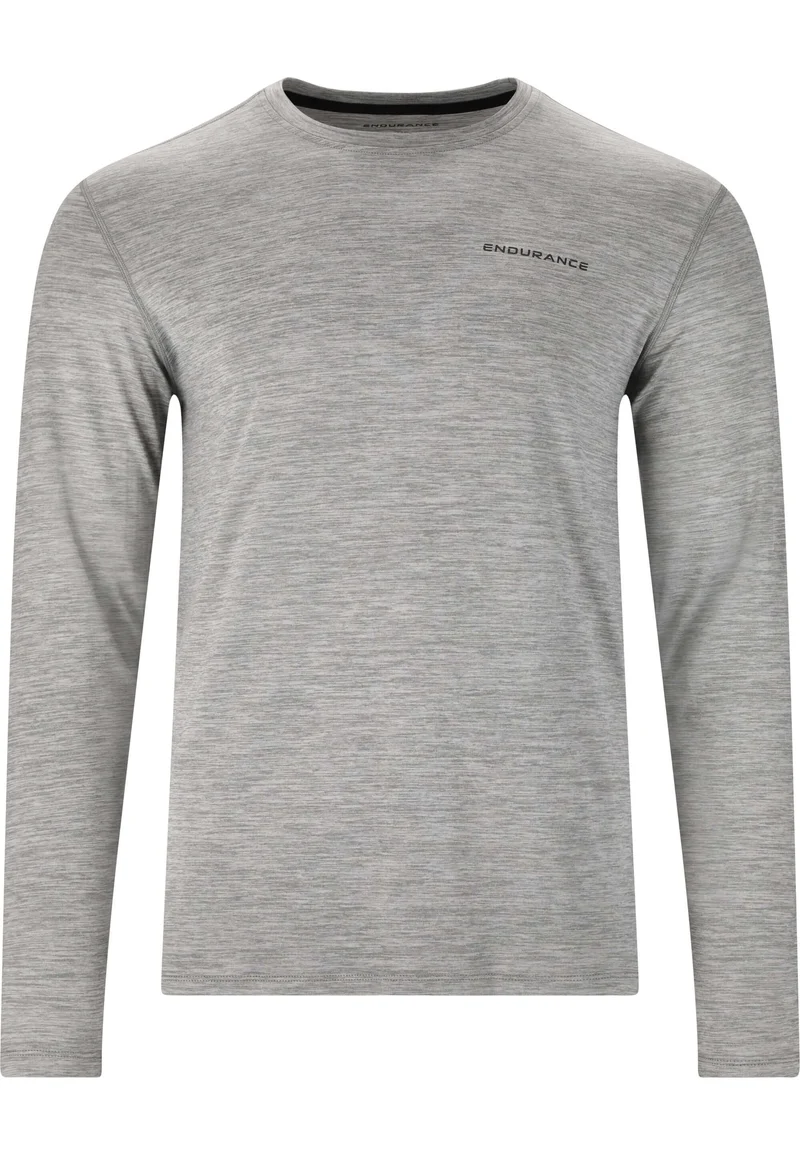 ENDURANCE Abdon M Melange L/S Langarmshirt Black