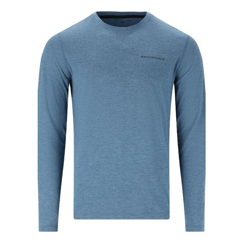 ENDURANCE Abdon M Melange L/S Langarmshirt Black