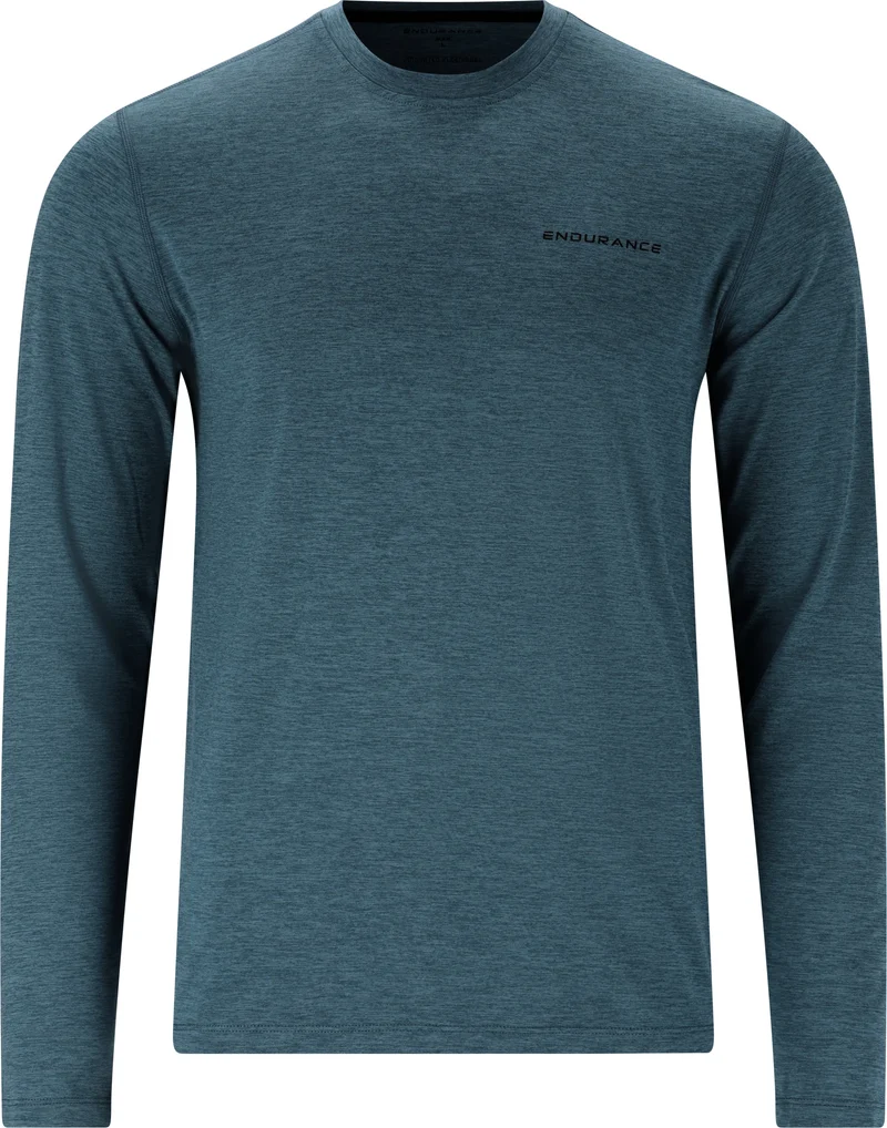 ENDURANCE Abdon M Melange L/S Langarmshirt Black