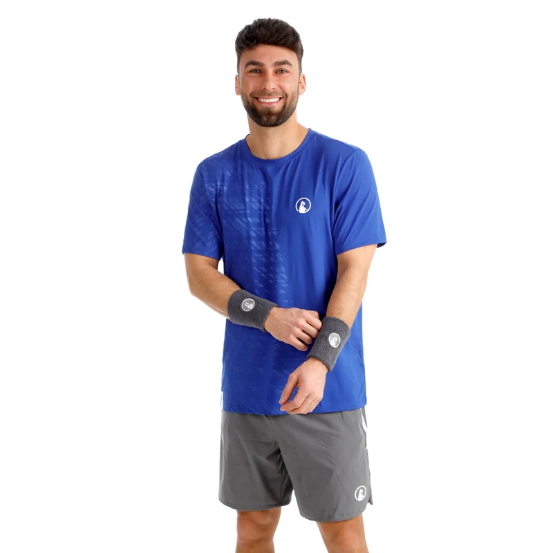 Receiver Embossed T-Shirt Herren - blau, weiß