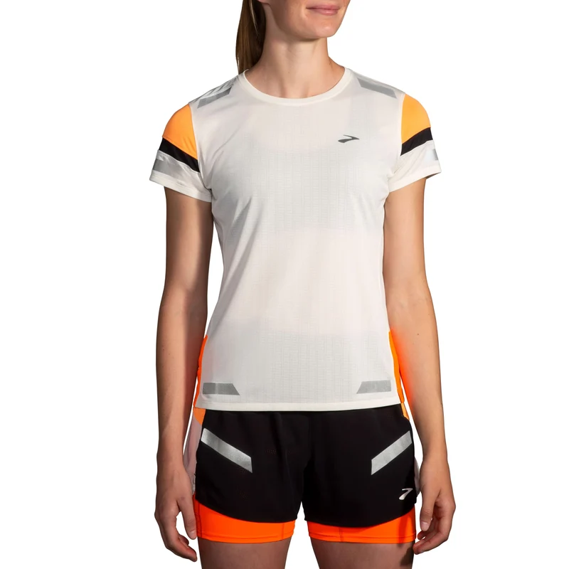 BROOKS Run Visible Short Sleeve 2.0 Damen Weiß