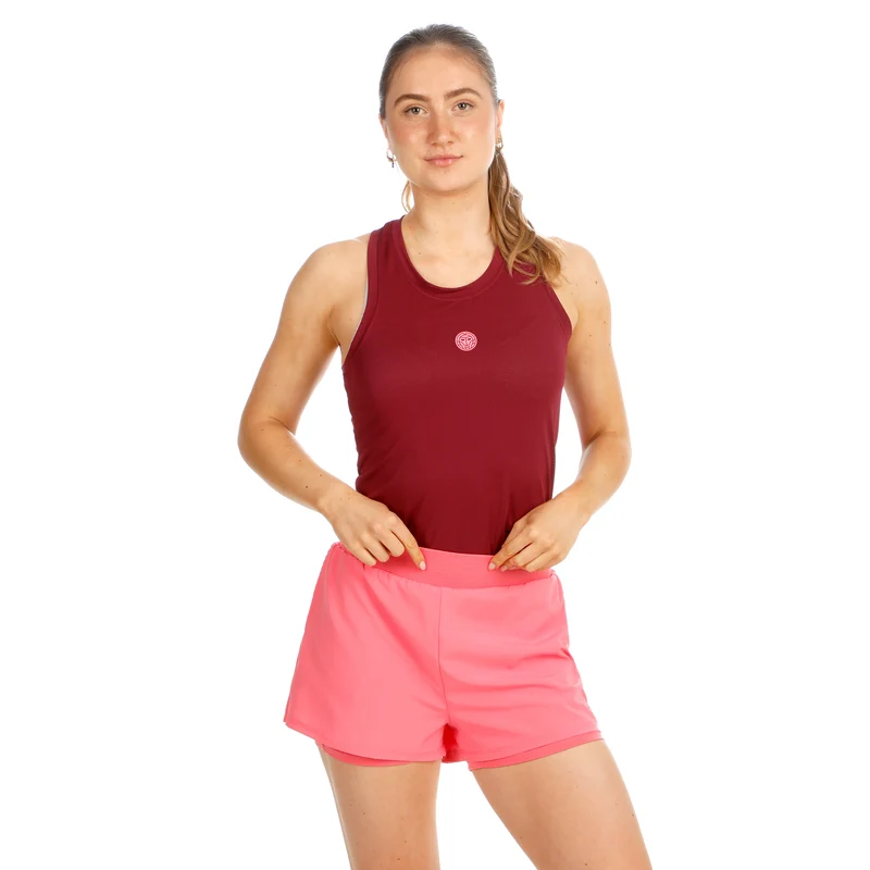 Freeze Out Racerback Printed Tank-Top Damen - dunkelrot
