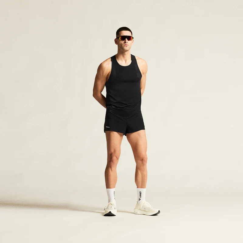 Race Day Laufshirt Herren - schwarz
