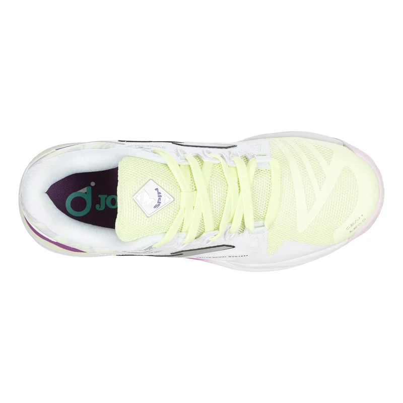 Spin Padelschuh Damen - weiß, limette