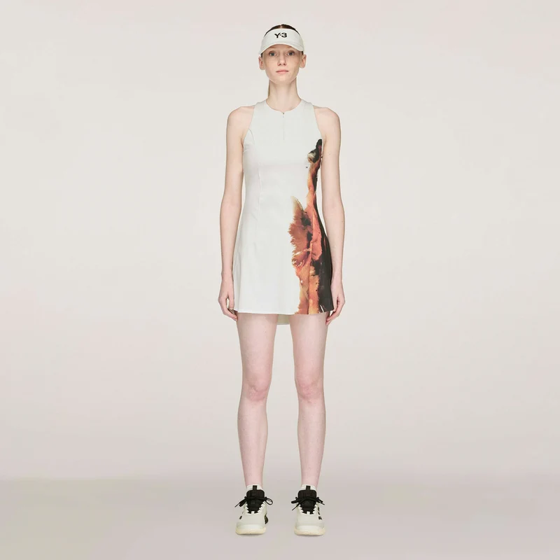 Y-3 Wow Kleid Damen-Creme,Mehrfarbig