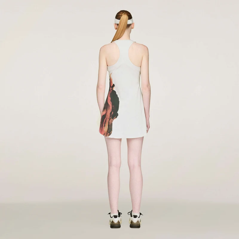 Y-3 Wow Kleid Damen-Creme,Mehrfarbig